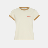 SIR. Yes SIR. Fitted Tee Ivory Yellow