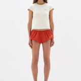 SIR. Yes SIR. Fitted Tee Ivory Yellow on model