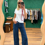 Le Slim Palazzo Jeans - Femma