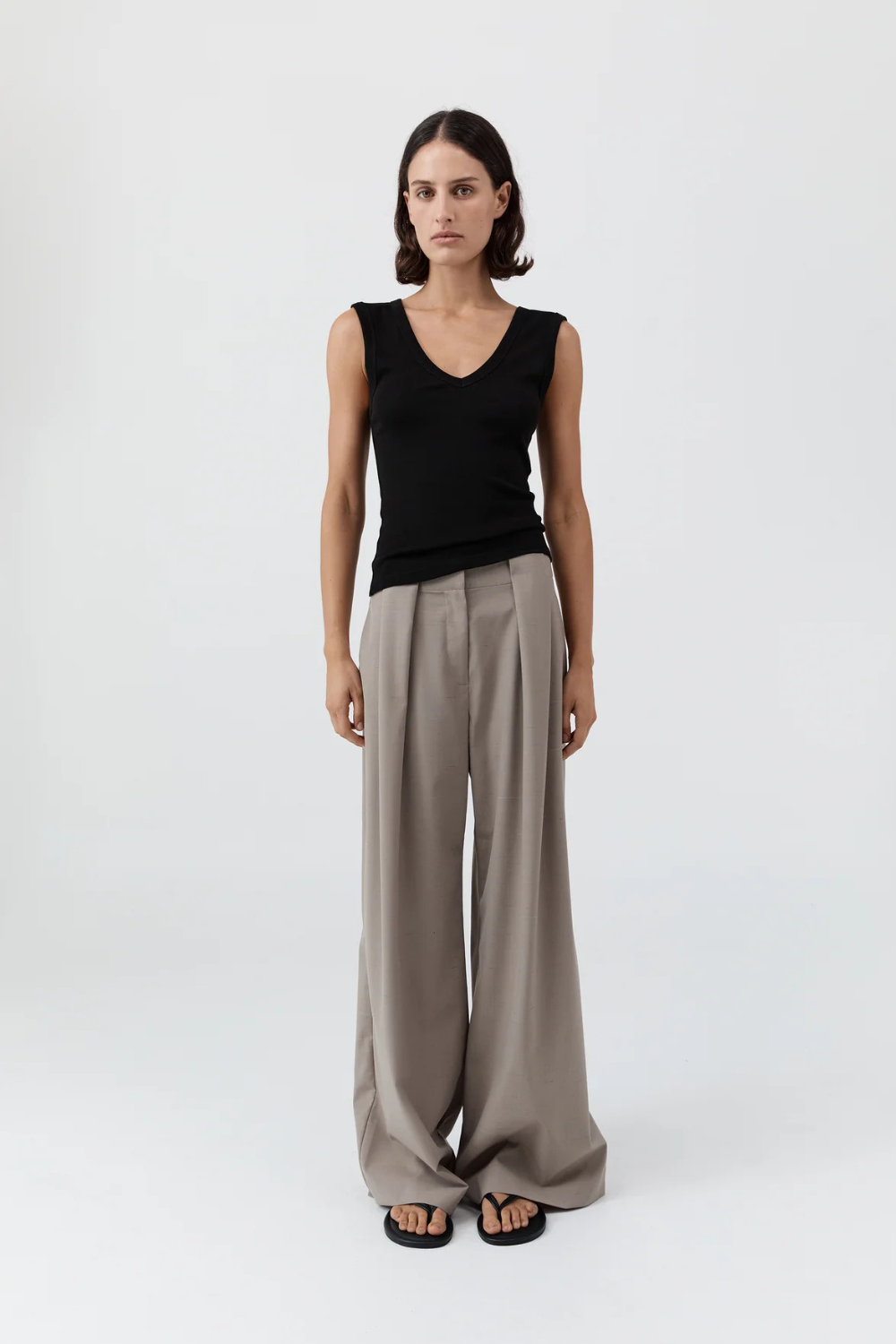 St Agni Organic Cotton 90s Top Jet Black 