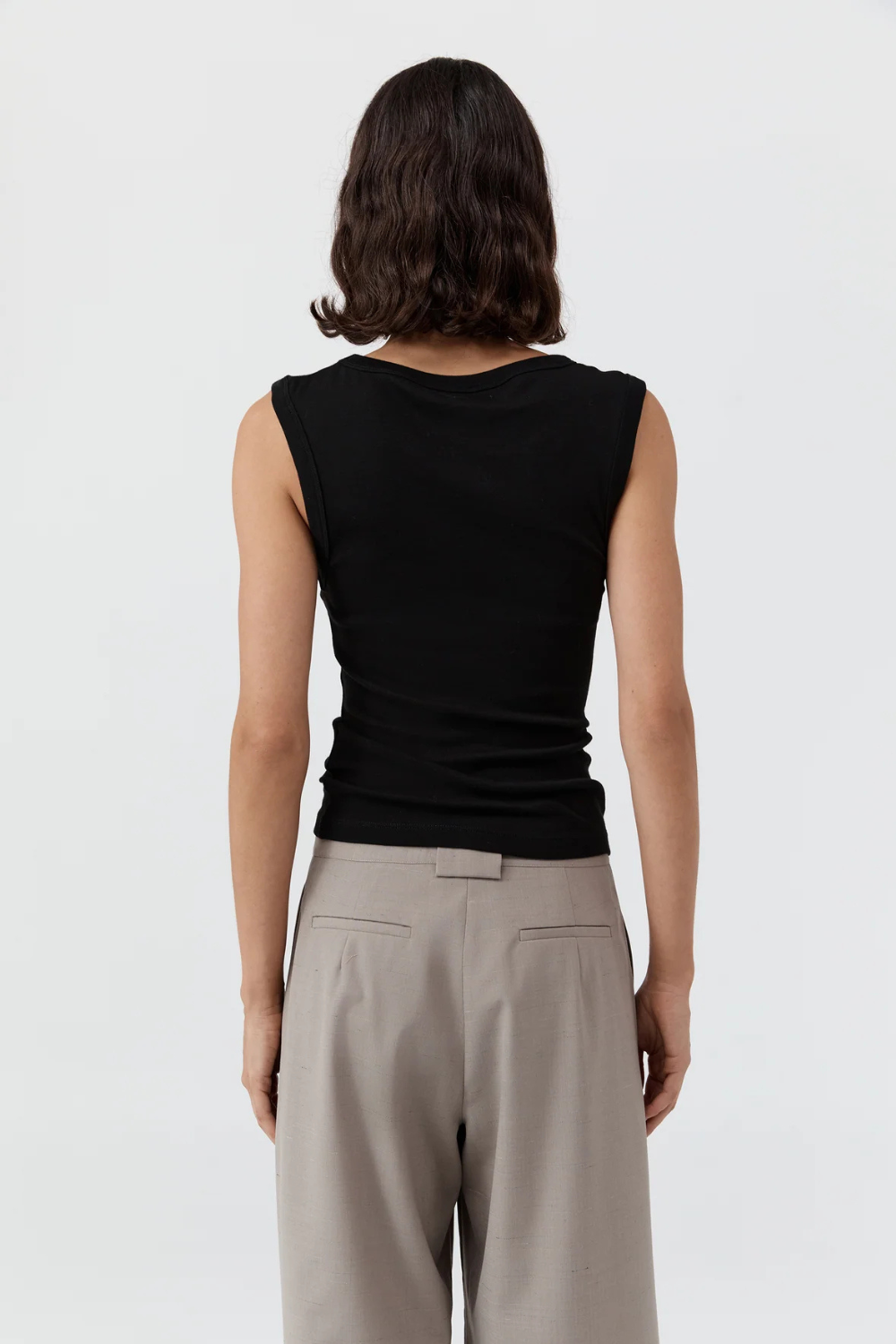 St Agni Organic Cotton 90s Top Jet Black 