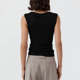 St Agni Organic Cotton 90s Top Jet Black 