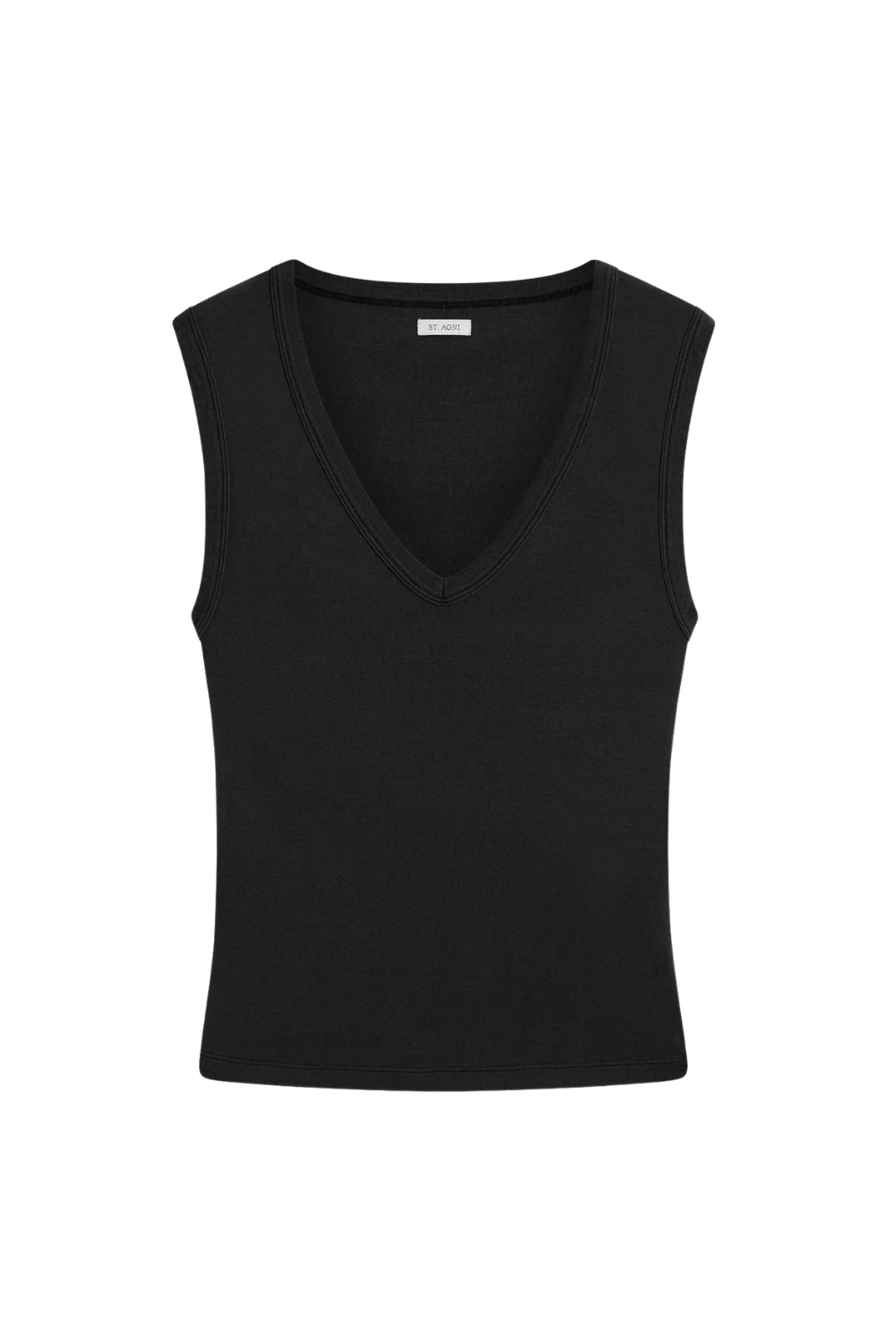 St Agni Organic Cotton 90s Top Jet Black 