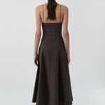 St. Agni Cami Dress in Wood – back view | Peggy Concept Store