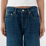 St. Agni Classic Mid Rise Jeans in Dark Indigo – back view | Peggy Concept Store
