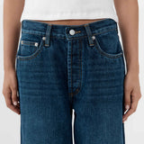 St. Agni Classic Mid Rise Jeans in Dark Indigo – back view | Peggy Concept Store