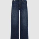 St. Agni Classic Mid Rise Jeans in Dark Indigo – flat lay product shot | Peggy Concept Store