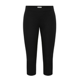 St. Agni Compact Cotton Capri Pants Black