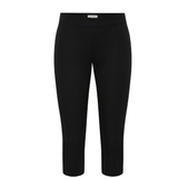 St. Agni Compact Cotton Capri Pants Black