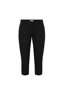 St. Agni Compact Cotton Capri Pants Black