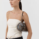 St. Agni Connolo Shoulder Bag Python Embossed