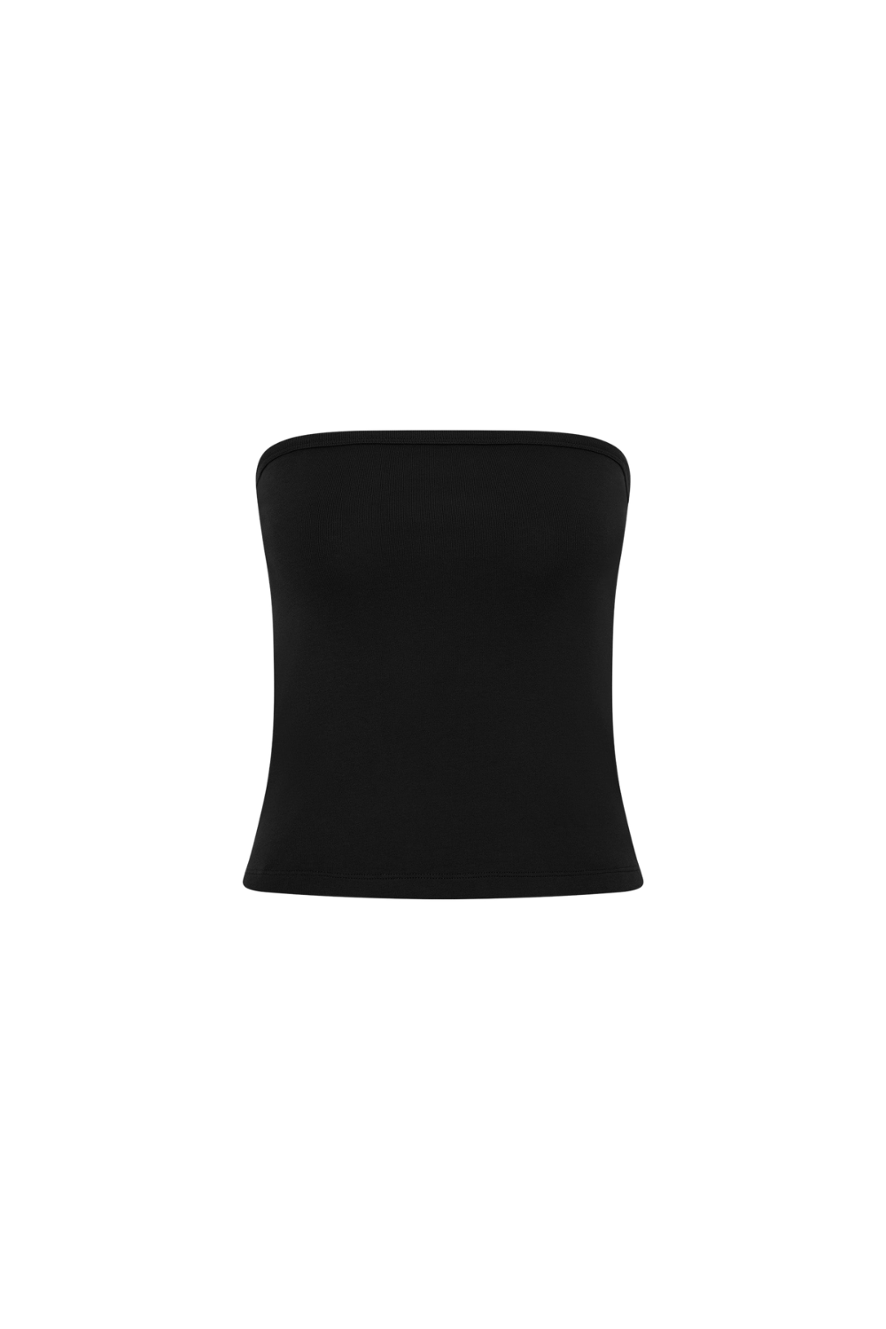 St. Agni Organic Cotton 90s Strapless Top Jet Black