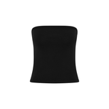 St. Agni Organic Cotton 90s Strapless Top Jet Black