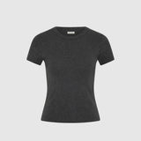 St. Agni Organic Cotton Baby Tee in Charcoal Melange – flat lay product shot | Peggy Concept Store