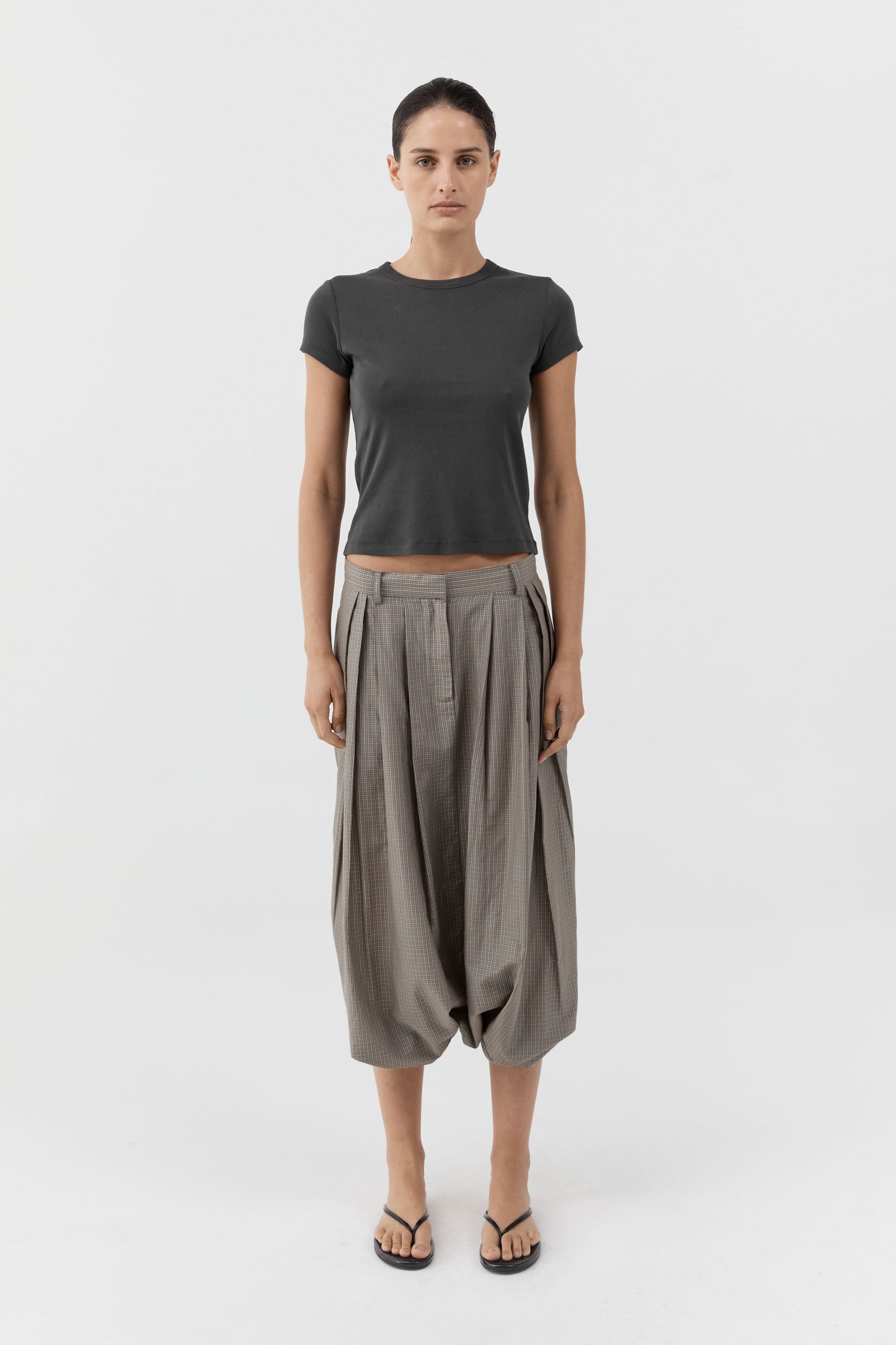 St. Agni Organic Cotton Baby Tee Dark Moss