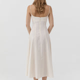 St. Agni Panelled Bustier Dress Talco