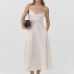 St. Agni Panelled Bustier Dress Talco