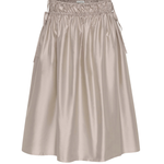 St. Agni Paper Taffeta Drawstring Skirt Fog