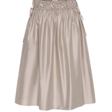 St. Agni Paper Taffeta Drawstring Skirt Fog