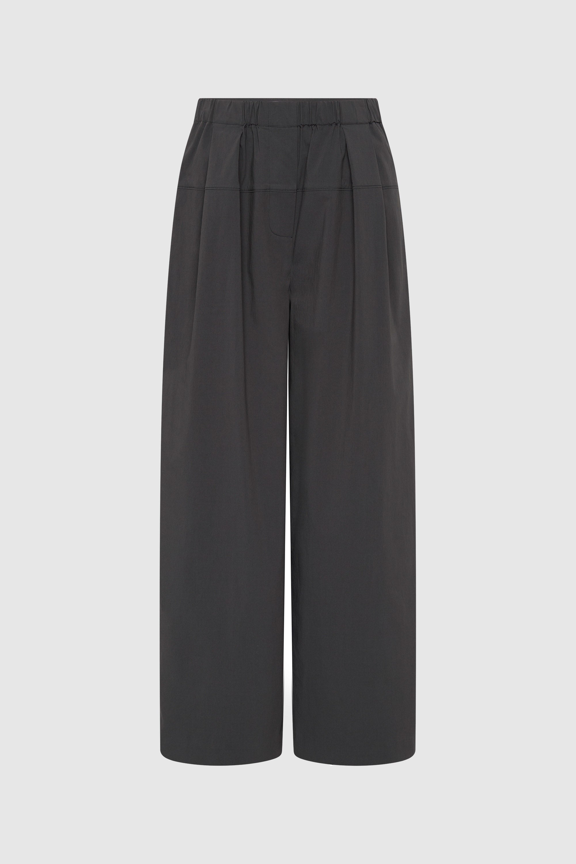 St Agni Relaxed Pleat Pants Iron Glaze