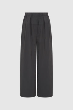 St Agni Relaxed Pleat Pants Iron Glaze