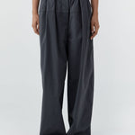 St Agni Relaxed Pleat Pants Iron Glaze
