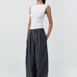St Agni Relaxed Pleat Pants Iron Glaze