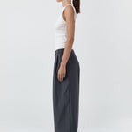 St Agni Relaxed Pleat Pants Iron Glaze