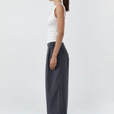 St Agni Relaxed Pleat Pants Iron Glaze