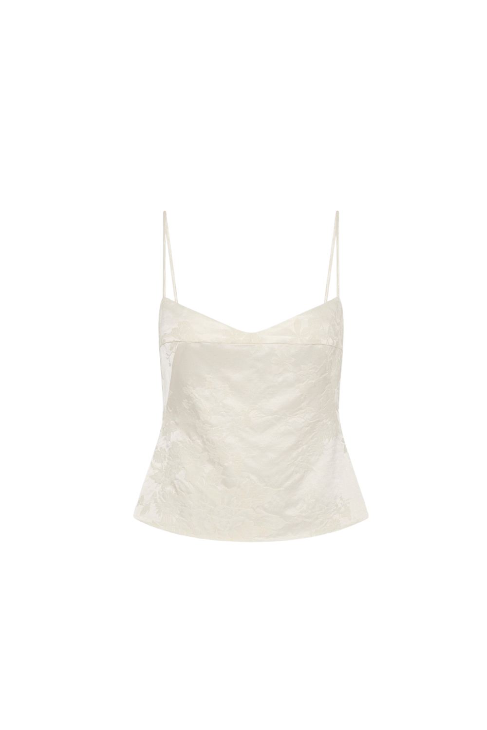 St. Agni Silk Wool Jacquard Cami Talco