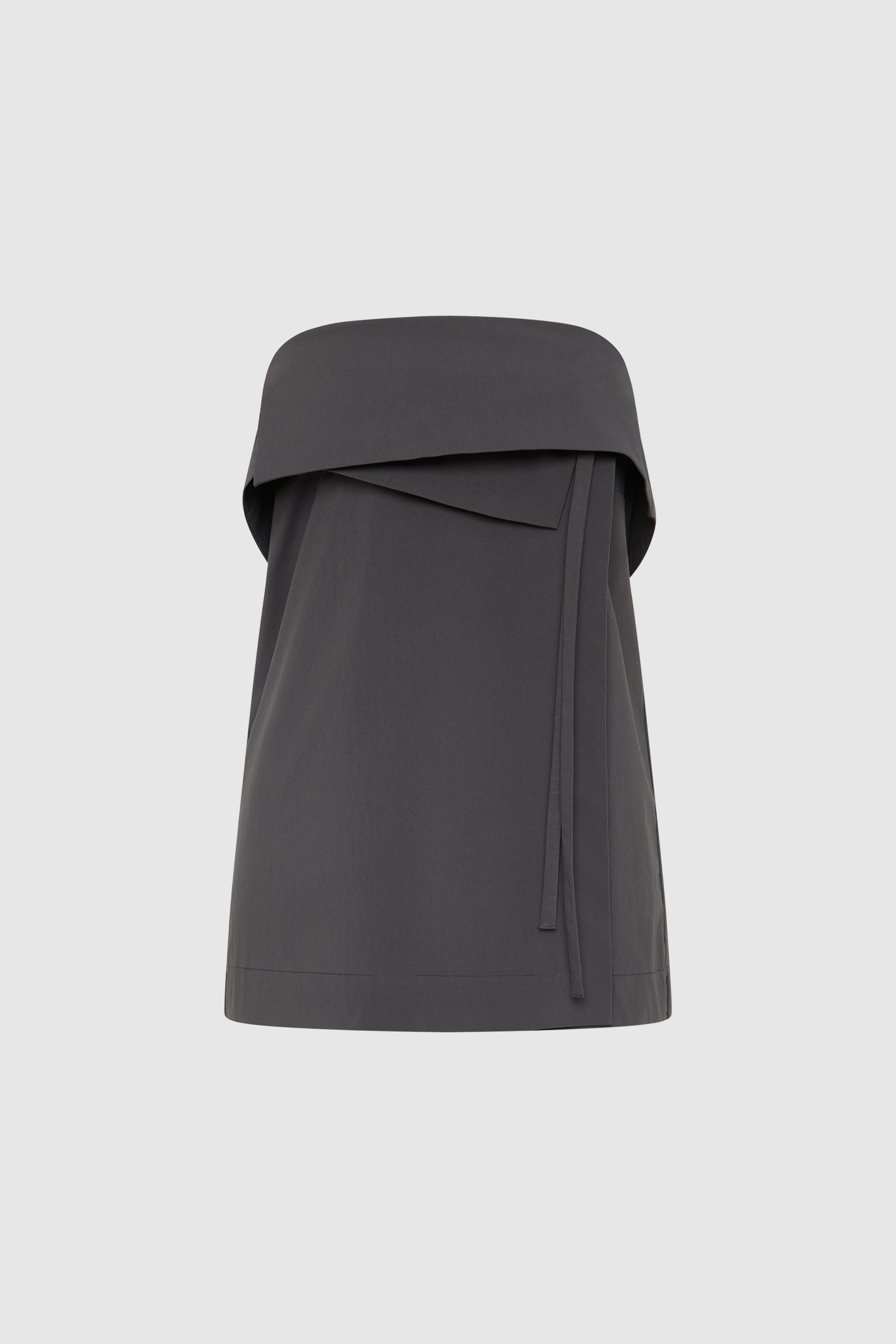 St Agni Strapless Wrap Top Iron Glaze