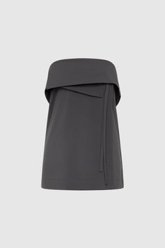 St Agni Strapless Wrap Top Iron Glaze