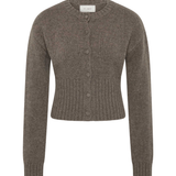 Wool Cardigan – Taupe Melange