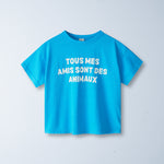 Ziggy Zaza All My Friends Are Animals Tee Aqua