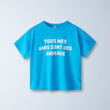 Ziggy Zaza All My Friends Are Animals Tee Aqua