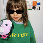 Ziggy Zaza Artist Pullover Bright Green
