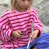 Ziggy Zaza Row Row Pullover Rose Stripe