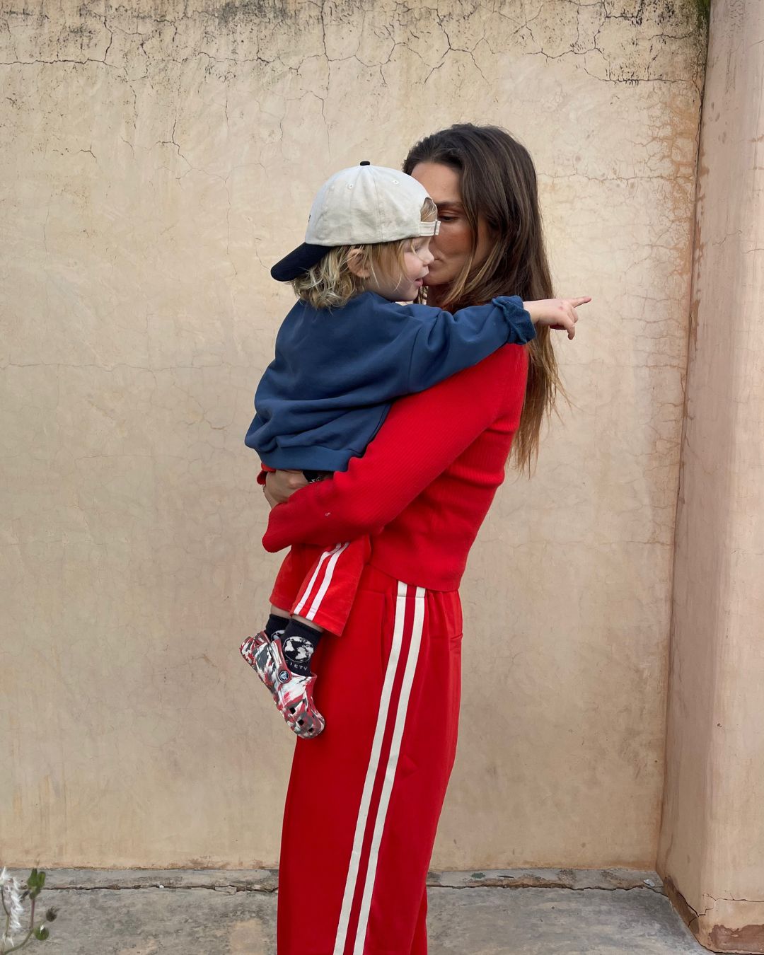 Ziggy Zaza Twin Stripe Terry Pant Rosso