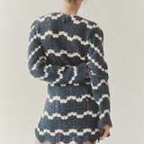 Sara Crochet Dress - Navy