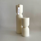 Astrid and Linnea Nordic Ribbed Candles Set