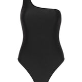 The One Shoulder One Piece - Black