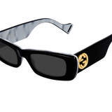 Gucci Black Rectangle Sunglasses