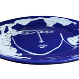 Ceramic Large Serving Plate - Blue