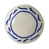 Blue Medium Ceramic Waves Bowl