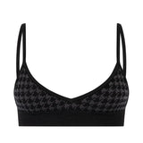Checked Out Bralet - Black / Ash