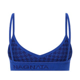 Checked Out Bralet - Navy / Cobalt